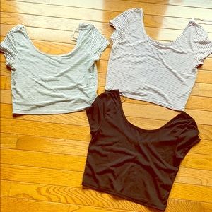 NWOT American Eagle outfitters crop shirts